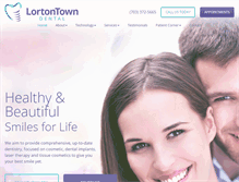 Tablet Screenshot of lortontowndental.com